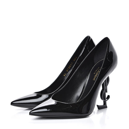 Saint Laurent Patent Opyum 110 Pumps 38.5 Black 3 of 9