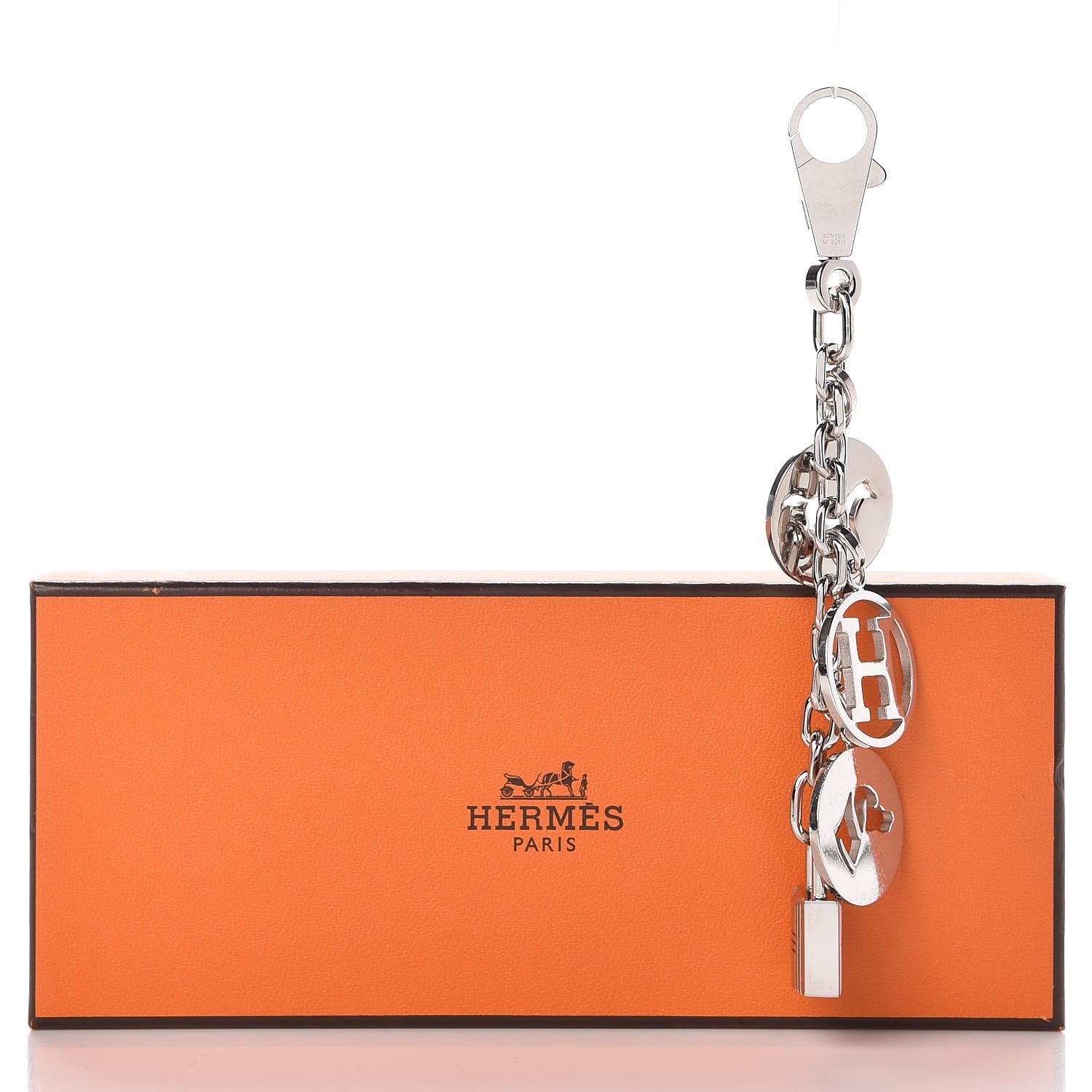 Hermes Palladium Breloque Bag Charm 4 of 4