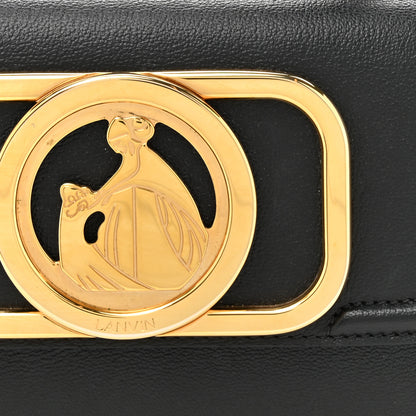 Lanvin Calfskin 22 Logo Plaque Top Handle Bag Black 8 of 11