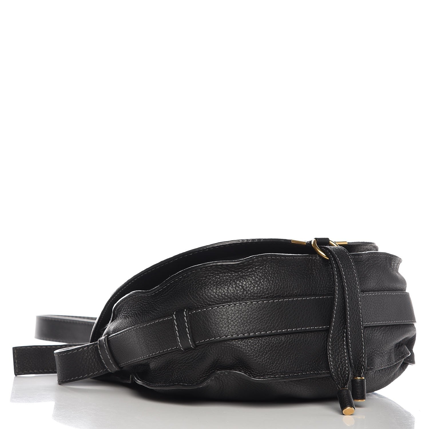 Chloe Calfskin Medium Marcie Round Crossbody Bag Black 4 of 8