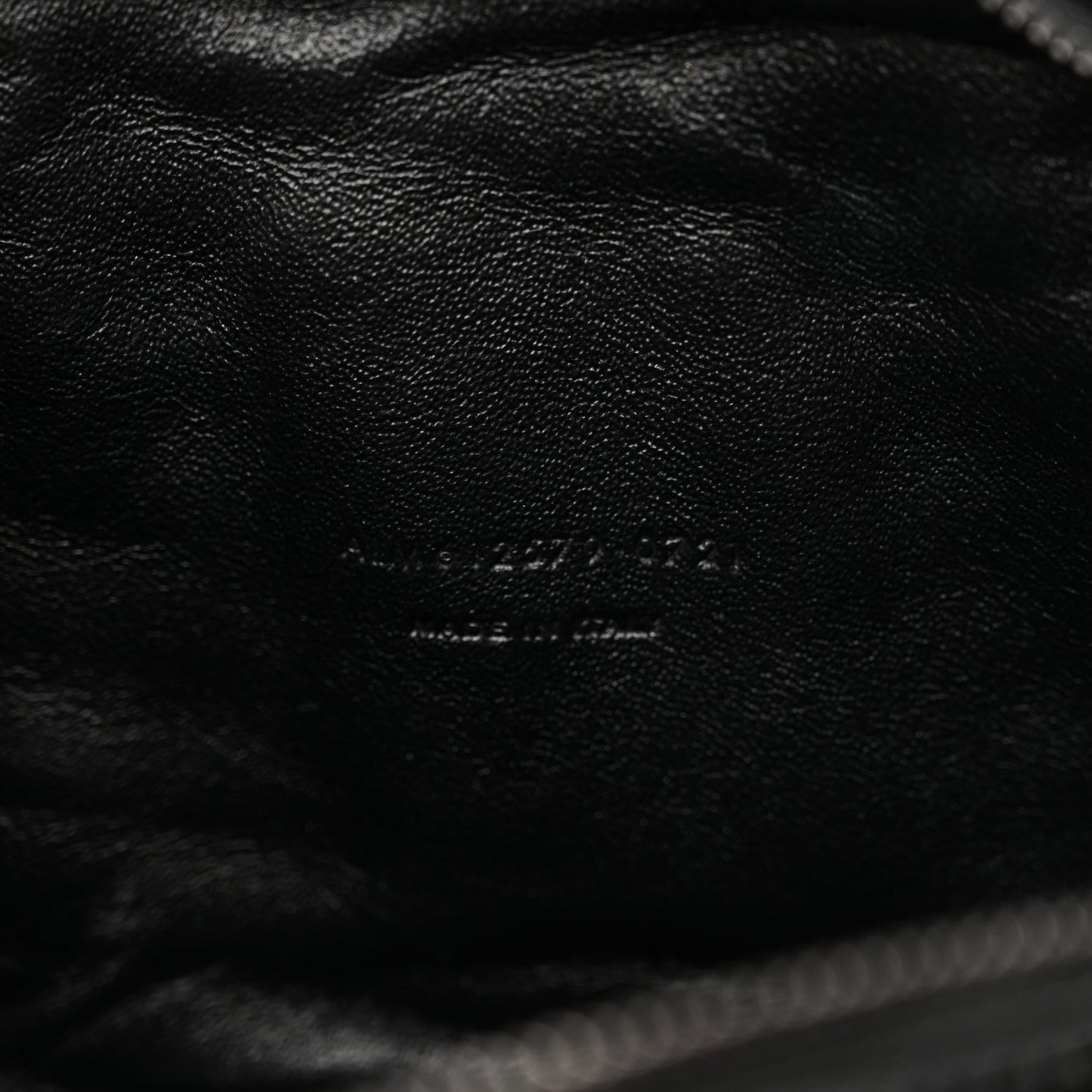 Patent Calfskin Matelasse Monogram Mini Lou Camera Bag Black
