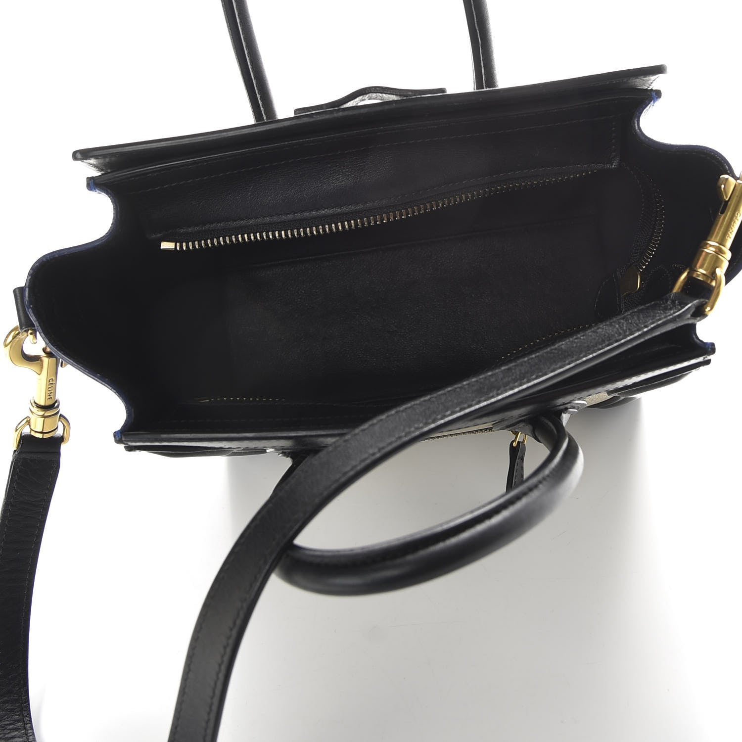 Celine Elephant Calfskin Nano Tri-Color Luggage Beige 5 of 9