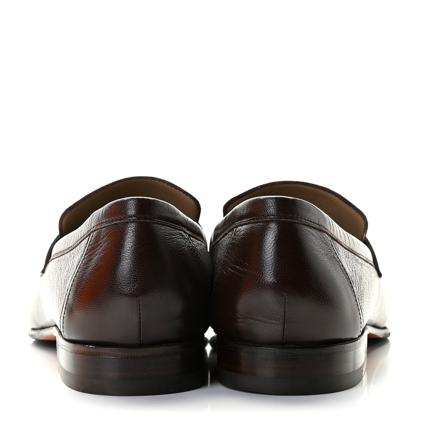 Goatskin Mens Paris Loafers 40.5 Dark Brown