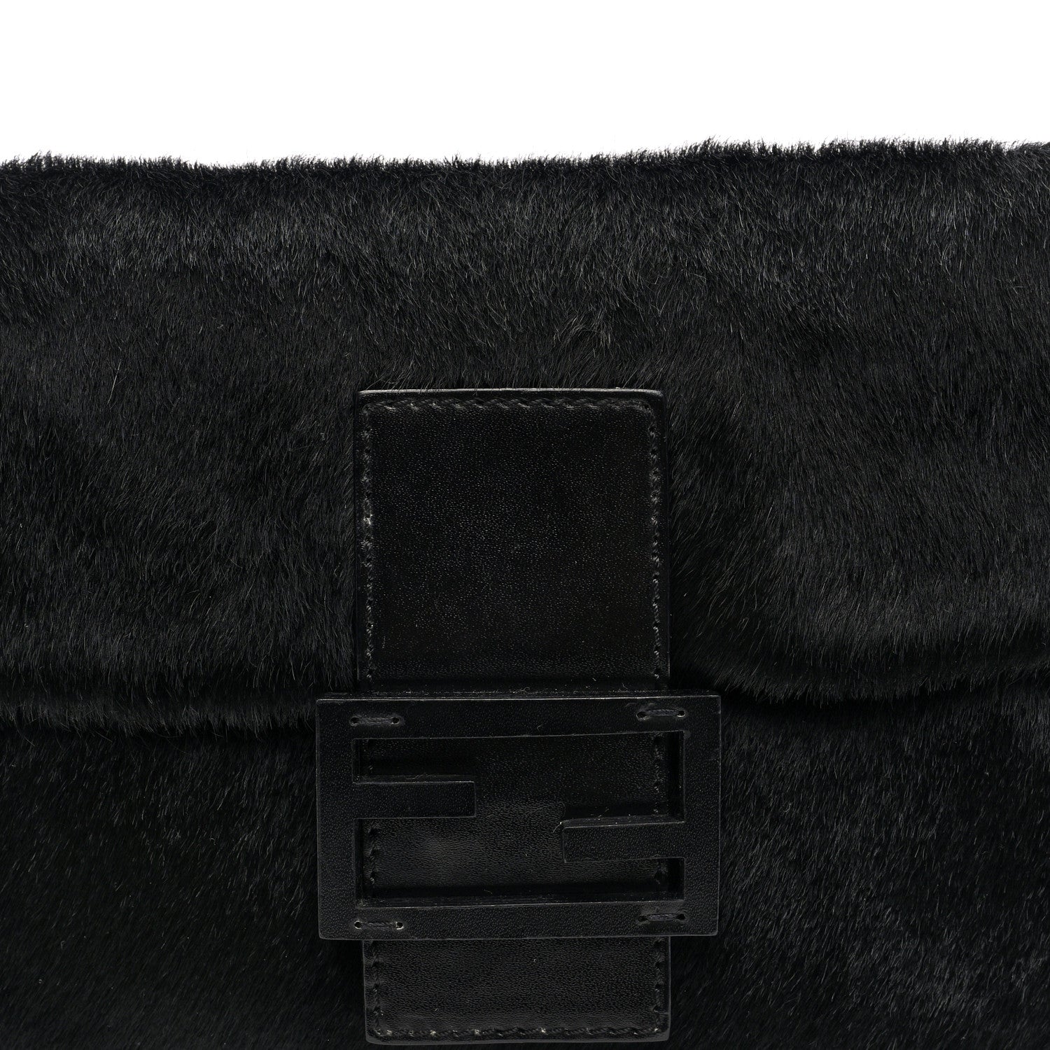 Fendi Calf Hair Baguette Black 7 of 9