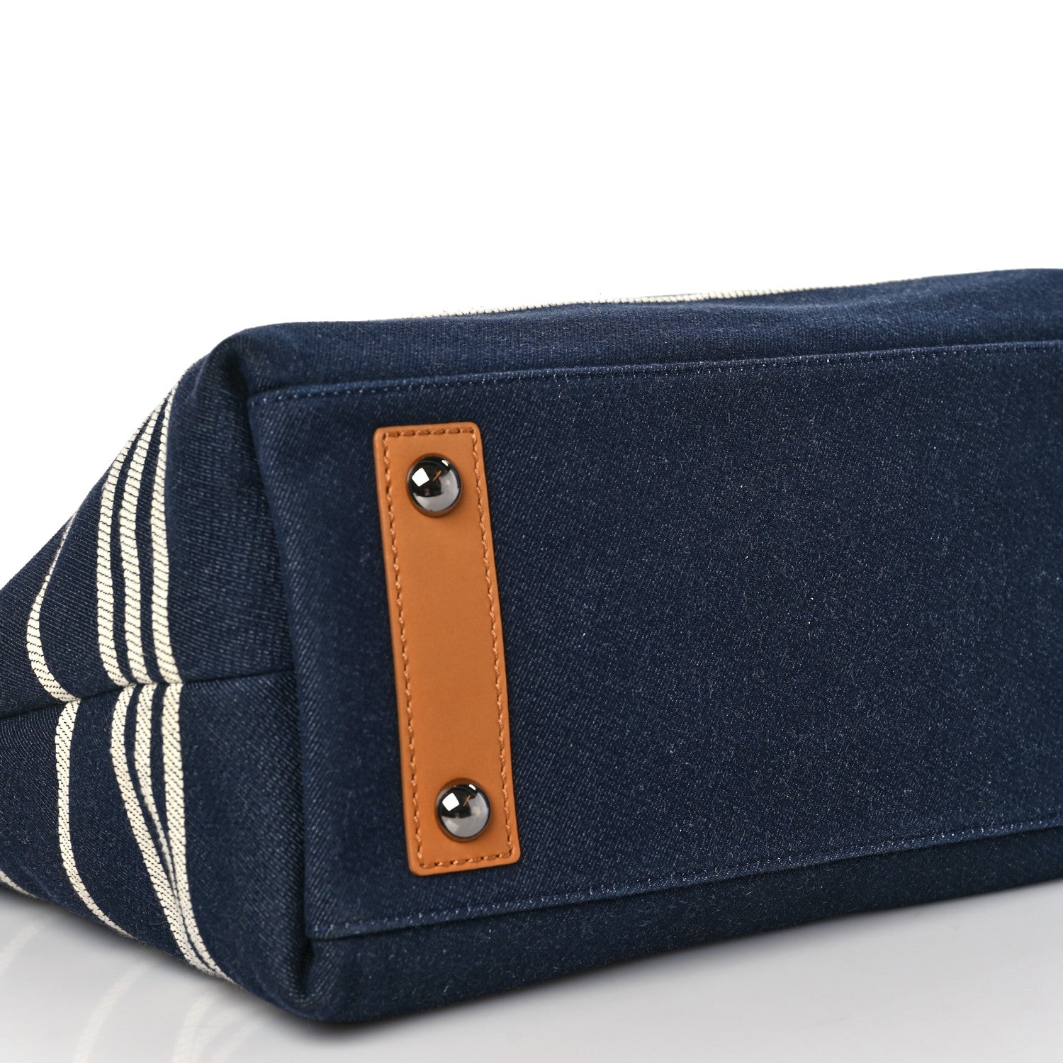 Chanel Denim Shopping Tote Blue 6 of 7