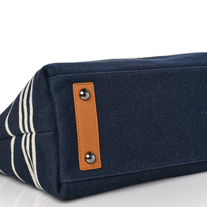 Chanel Denim Shopping Tote Blue 6 of 7