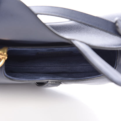 Christian Dior Grained Calfskin Mini Saddle Bag Navy 5 of 9