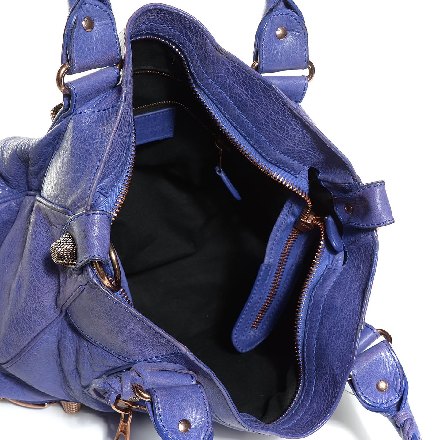 Agneau Giant 21 Rose Gold Hardware Velo Bleu Lavande
