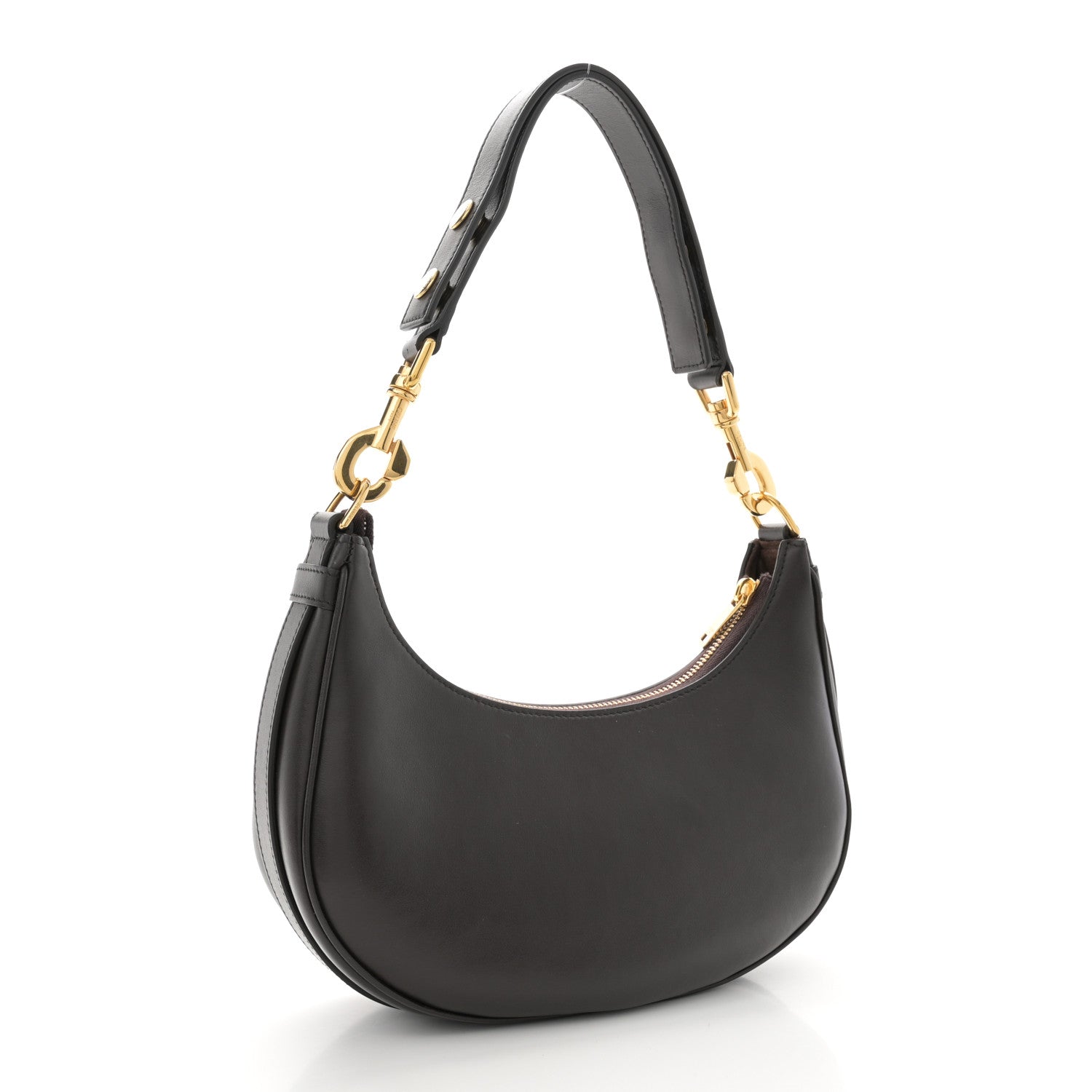 Celine Smooth Calfskin Medium Strap Ava Shoulder Bag Dark Brown 3 of 10