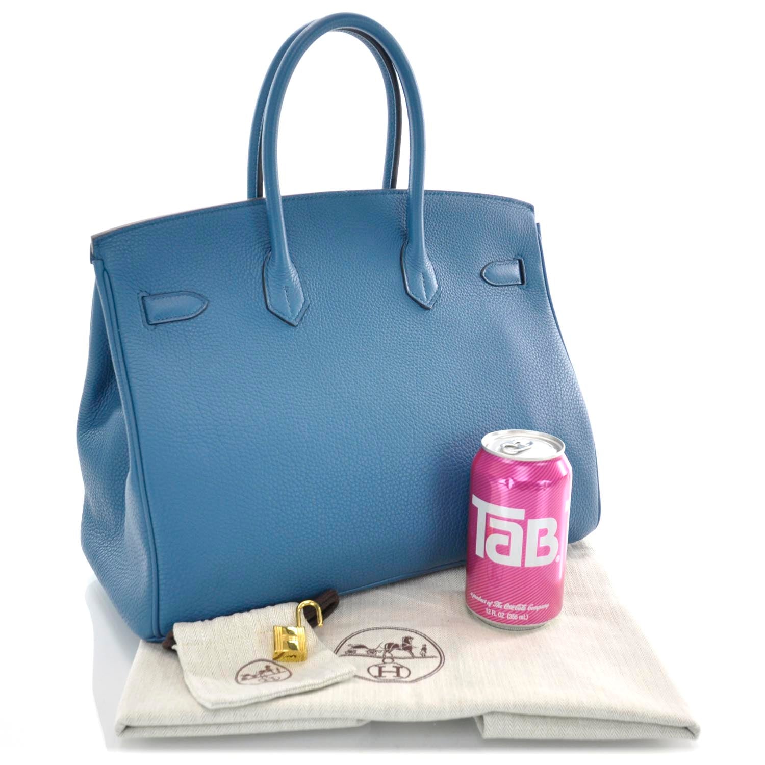 Hermes Togo BIRKIN 35 Bleu Cobalt 3 of 10