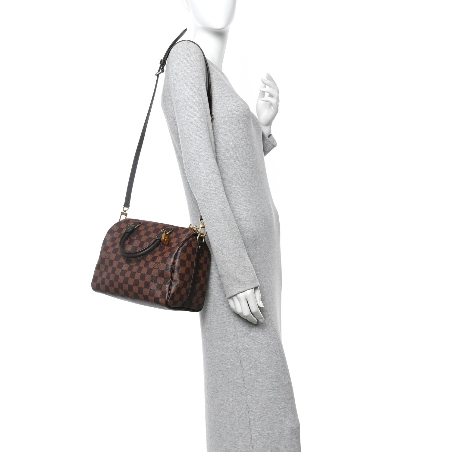 Louis Vuitton Damier Ebene Speedy Bandouliere 25 2 of 10