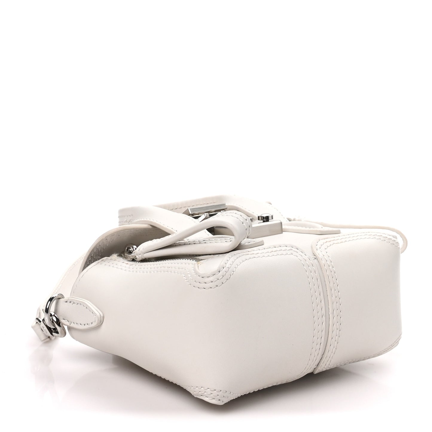Smooth Calfskin Nano Pashli Satchel White