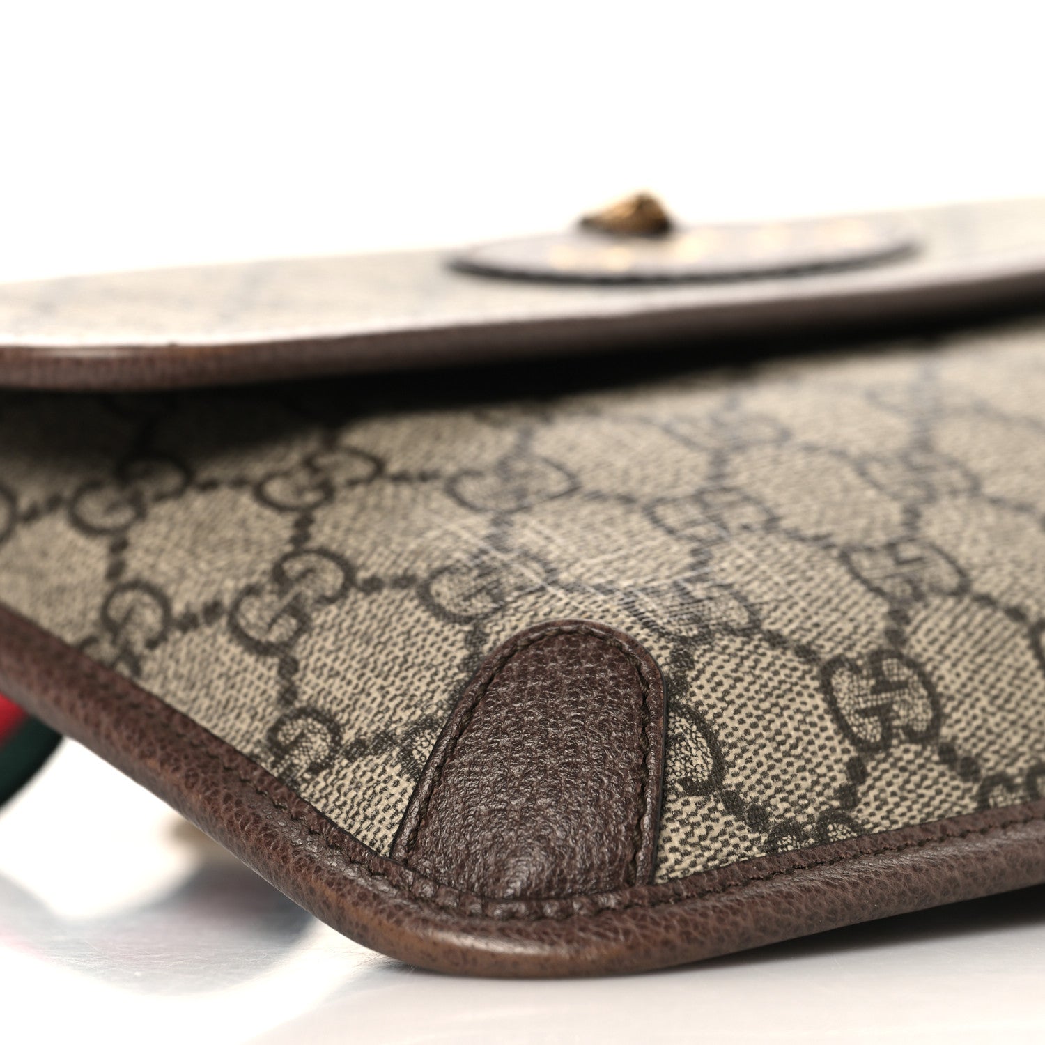 Gucci GG Supreme Monogram Neo Vintage Web Belt Bag Brown 9 of 10