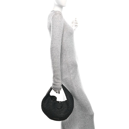 Khaite Raffia Olivia Hobo Black 2 of 9