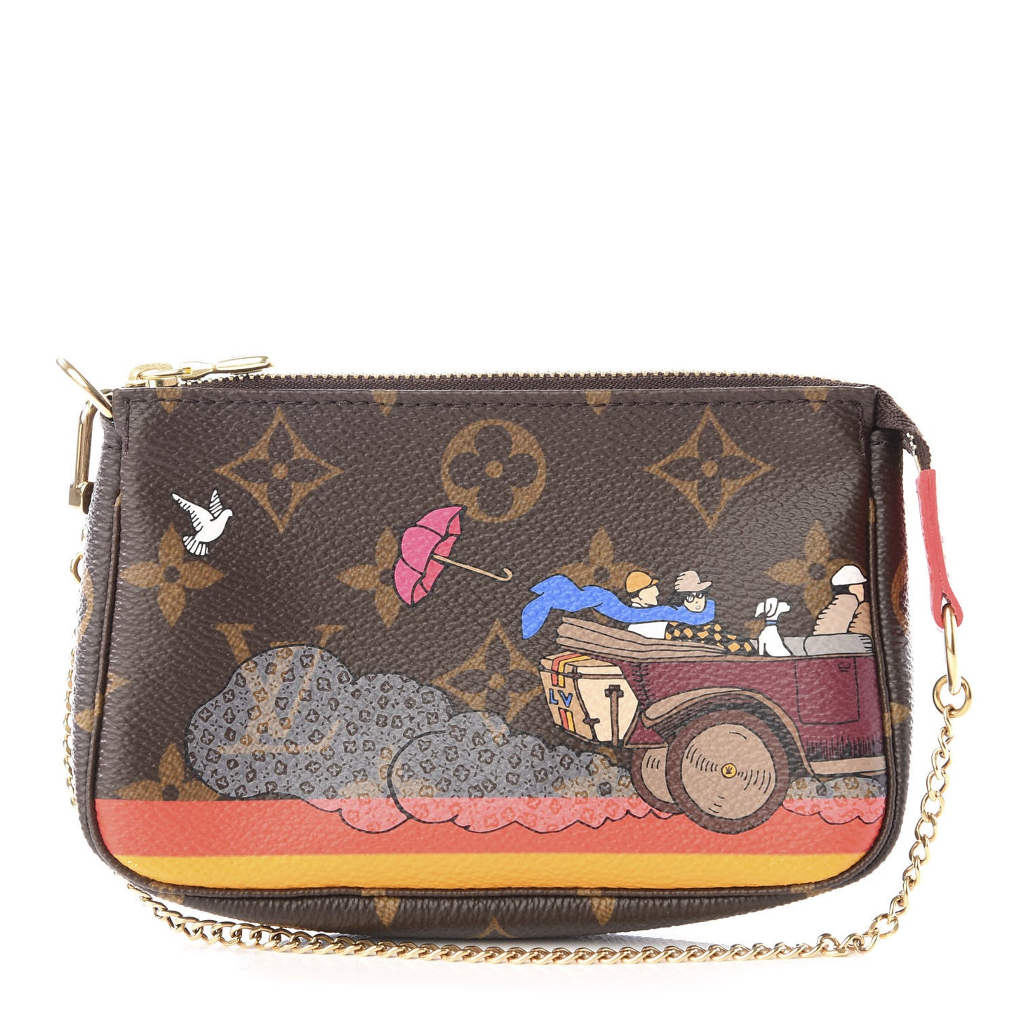 Monogram 2015 Christmas Animation Mini Pochette Accessories