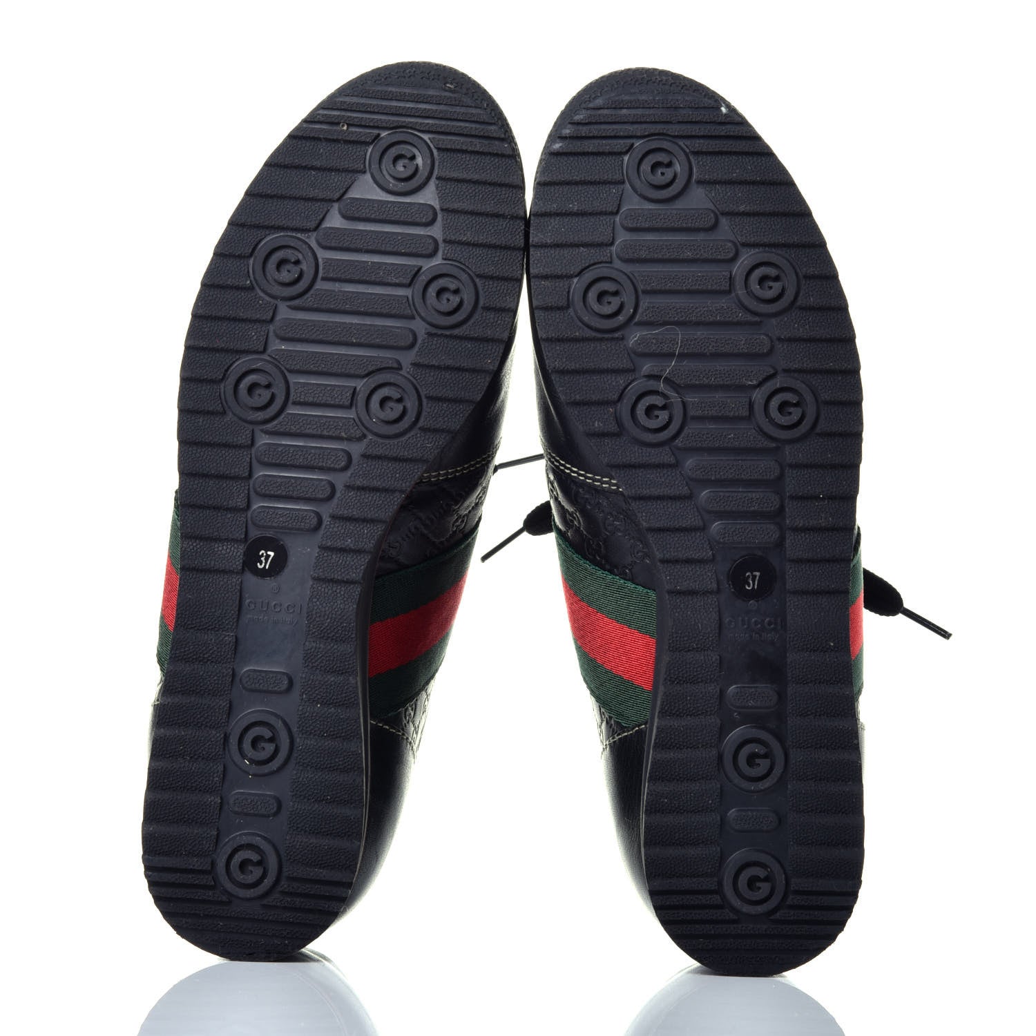 Gucci Microguccissima Web Sneakers 37 Black 5 of 8