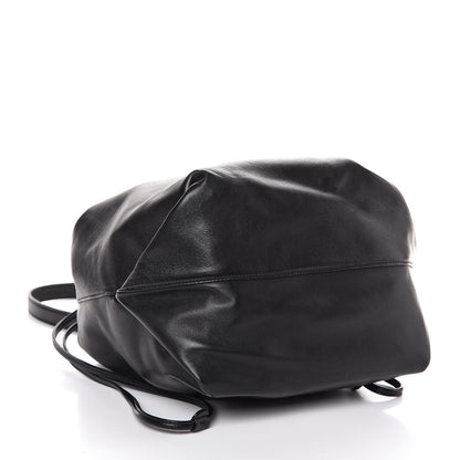 Saint Laurent Smooth Calfskin Teddy Drawstring Bag Black 5 of 8