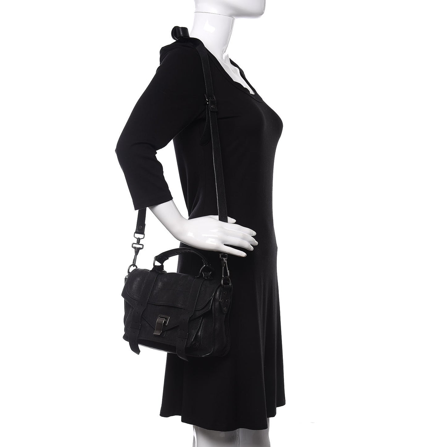 Lambskin Tiny PS1 Satchel Black