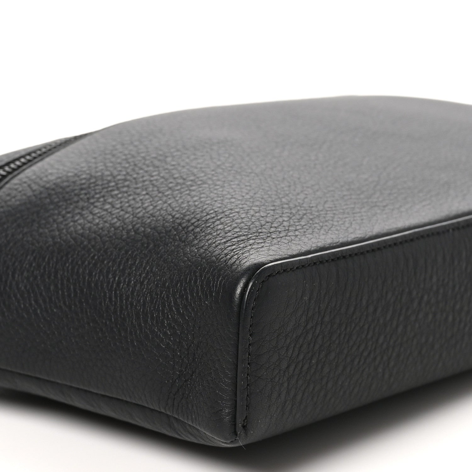 Loro Piana Grained Calfskin Extra Pocket Pouch L29 Black 8 of 9
