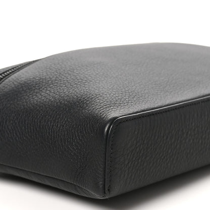 Loro Piana Grained Calfskin Extra Pocket Pouch L29 Black 8 of 9