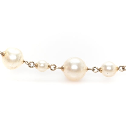 Chanel Pearl CC Long Necklace Gold 4 of 6