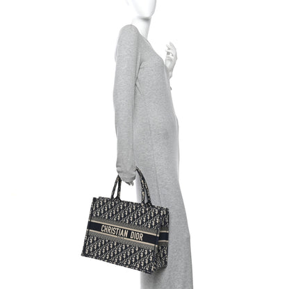 Christian Dior Oblique Medium Book Tote Blue Multicolor 2 of 17