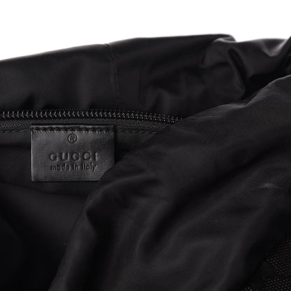 Gucci Imprime Monogram Large Interlocking G Double Buckle Backpack Black 7 of 14
