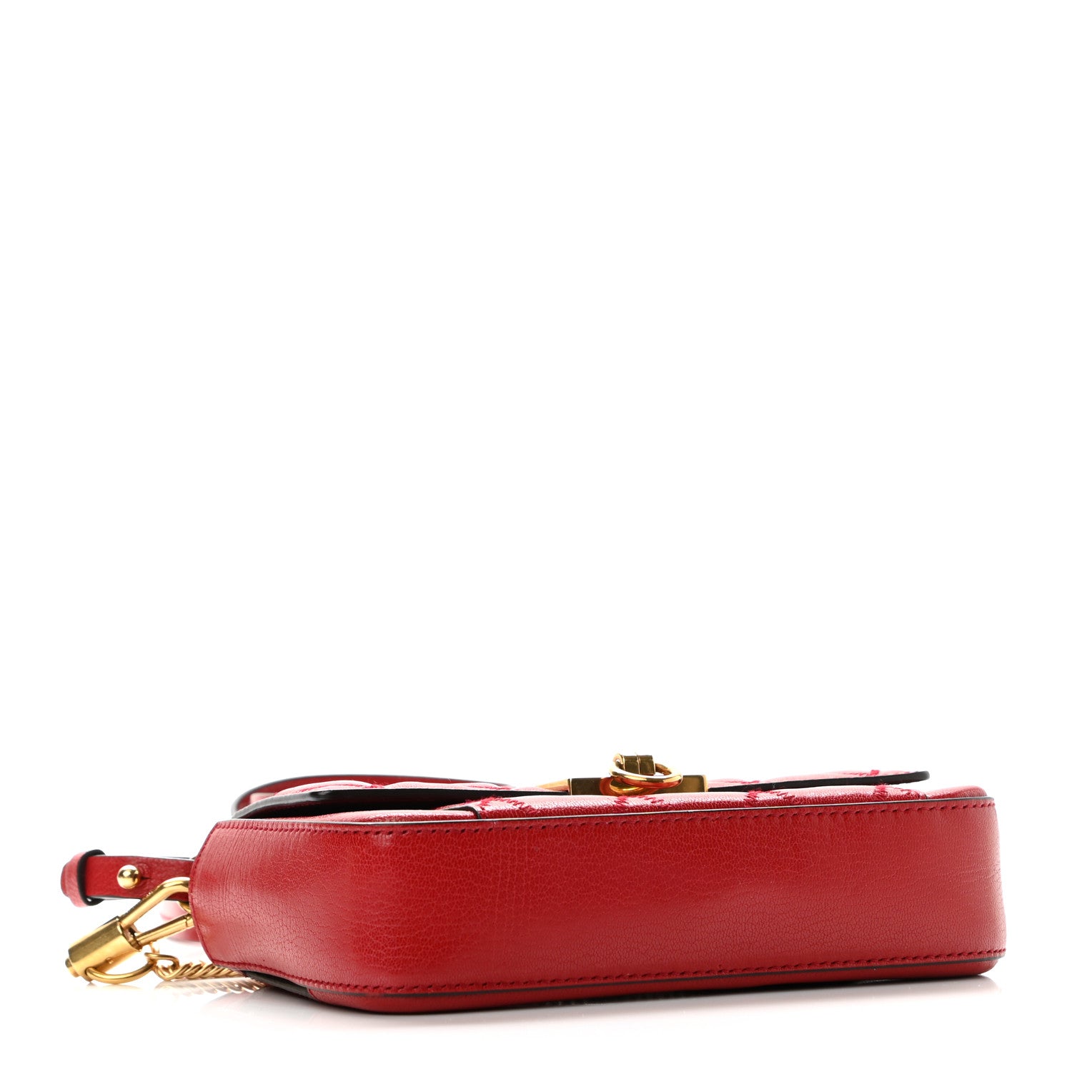 Givenchy Goatskin Quilted GV3 Mini Pocket Convertible Bag Vermillon 4 of 10