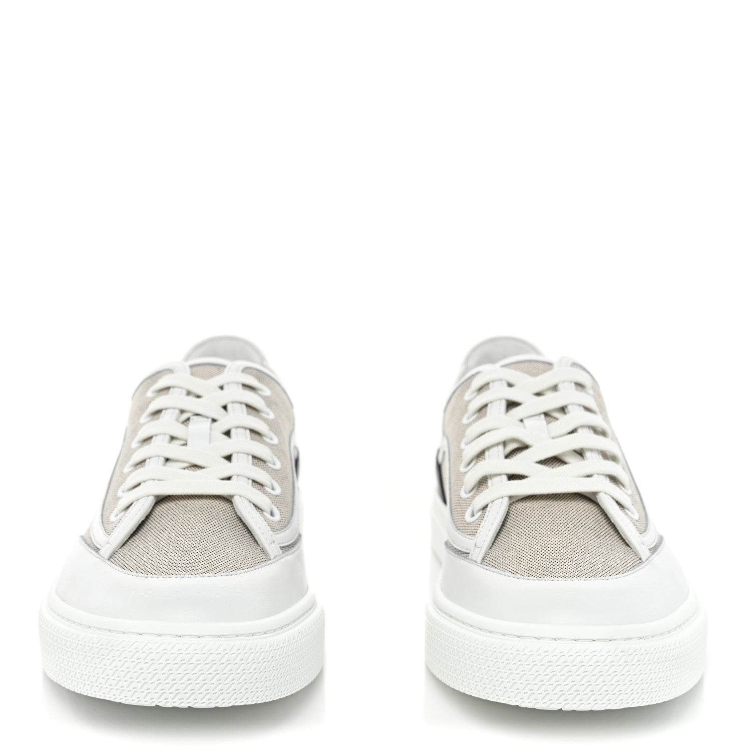 Hermes Canvas Calfskin Get Sneakers 40 Prunoir Blanc 2 of 10
