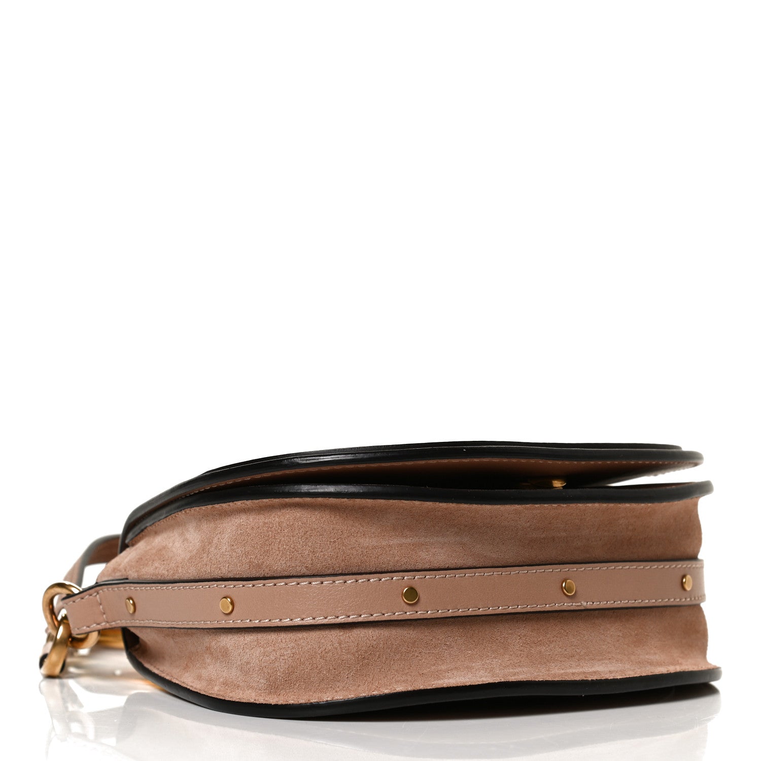 Chloe Calfskin Suede Small Nile Bracelet Bag Biscotti Beige 4 of 11