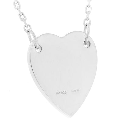 Gucci Sterling Silver Trademark Heart Pendant Necklace 5 of 5