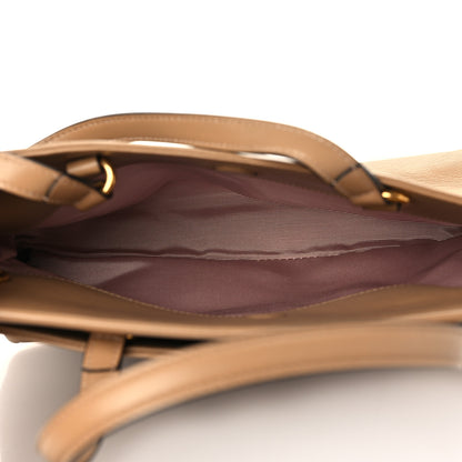 Gucci Lambskin Small Linea Matisse Top Handle Bag Natural Tan 5 of 8