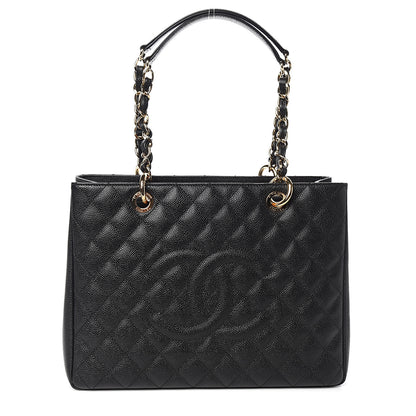 Chanel Caviar Quilted Grand Shopping Tote GST Black 1 of 11