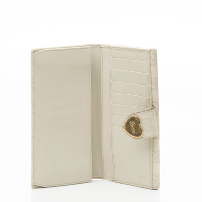 Gucci Guccissima Heart Continental Wallet Off White 5 of 7