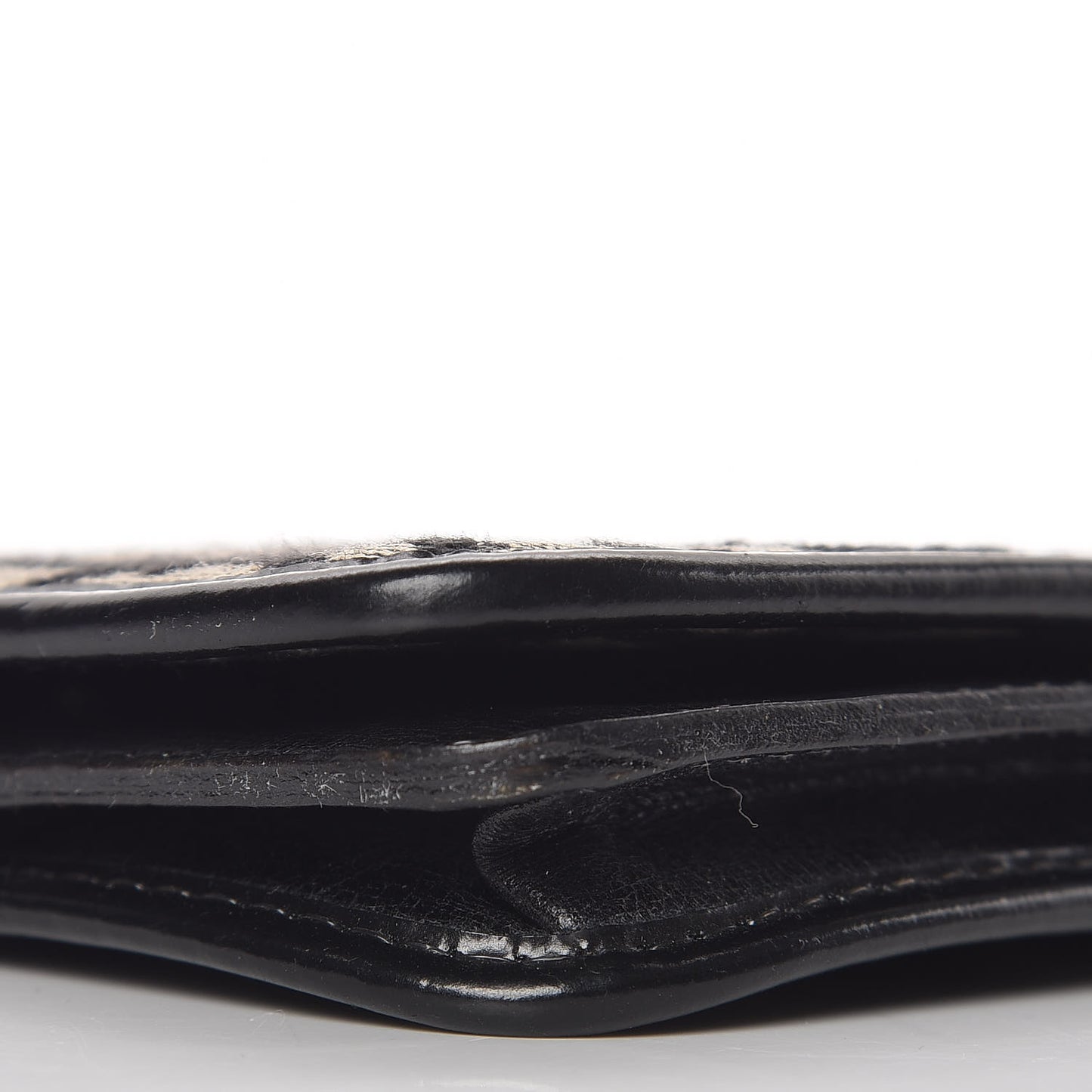 Monogram Flap Wallet Black