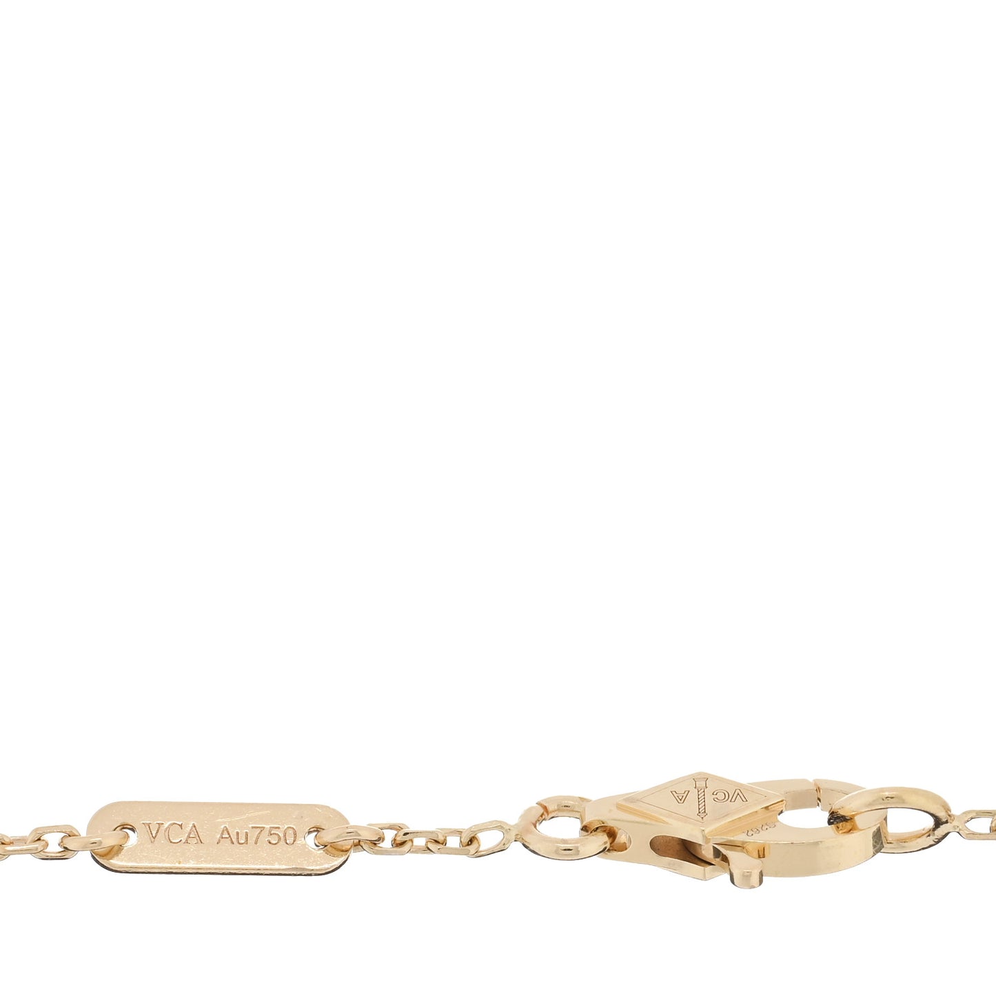 18K Yellow Gold Mother of Pearl Sweet Alhambra Bracelet