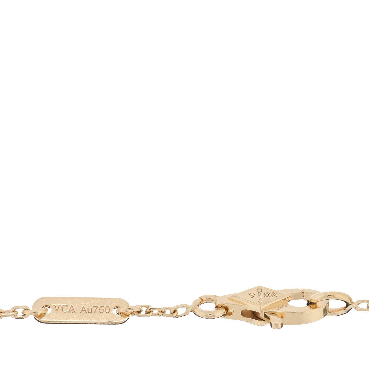Van Cleef & Arpels 18K Yellow Gold Mother of Pearl Sweet Alhambra Bracelet 3 of 3