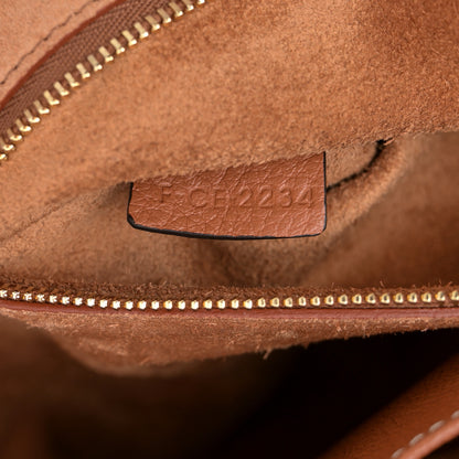 Celine Grained Calfskin Triomphe Medium Cabas Anais  Tan 8 of 11