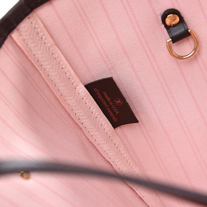 Louis Vuitton Damier Ebene Neo Neverfull MM Rose Ballerine 6 of 11
