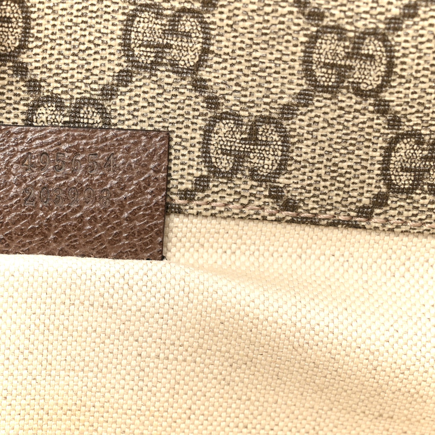 GG Supreme Monogram Web Small Neo Vintage Double Flap Messenger Bag Beige New Acero