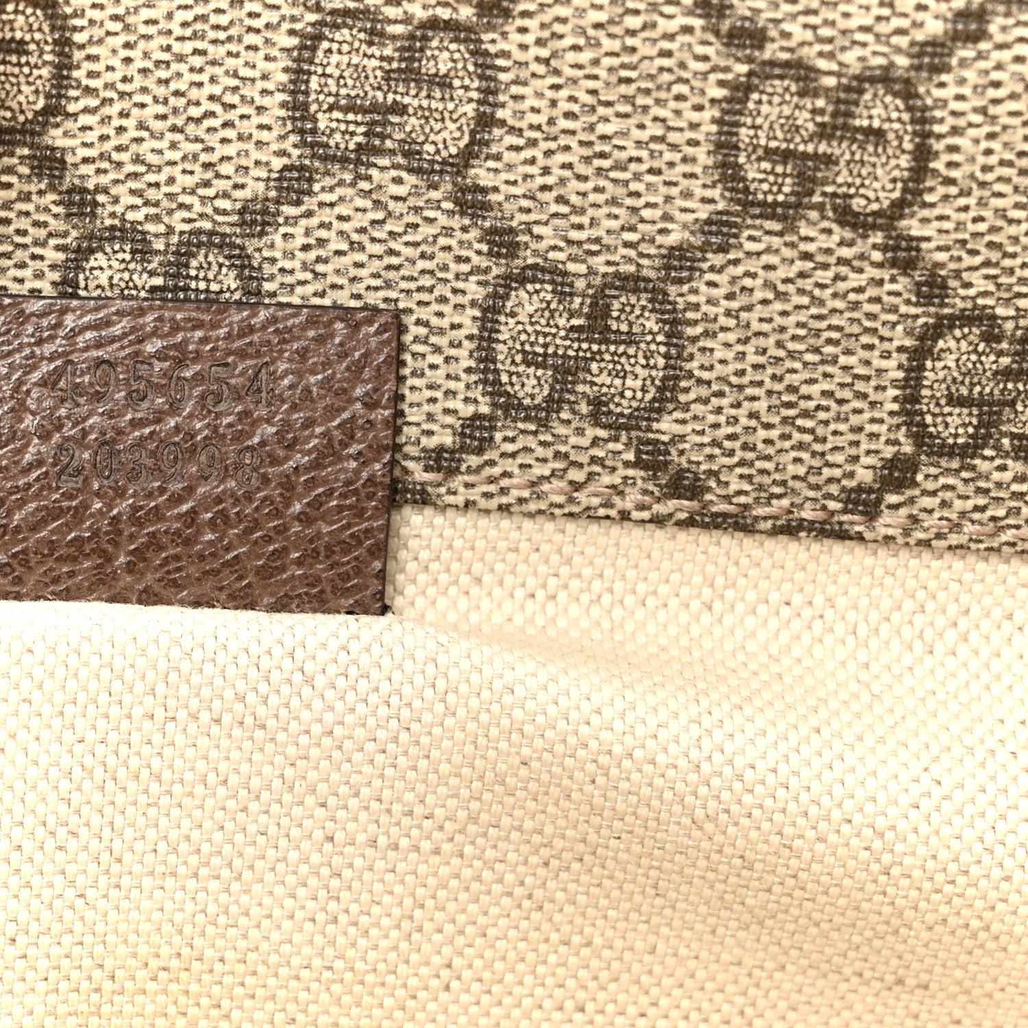 Gucci GG Supreme Monogram Web Small Neo Vintage Double Flap Messenger Bag Beige New Acero 9 of 12