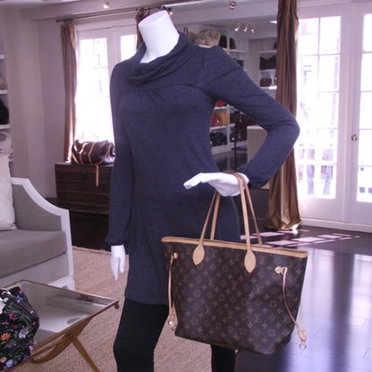 Louis Vuitton Monogram Neverfull MM 2 of 9