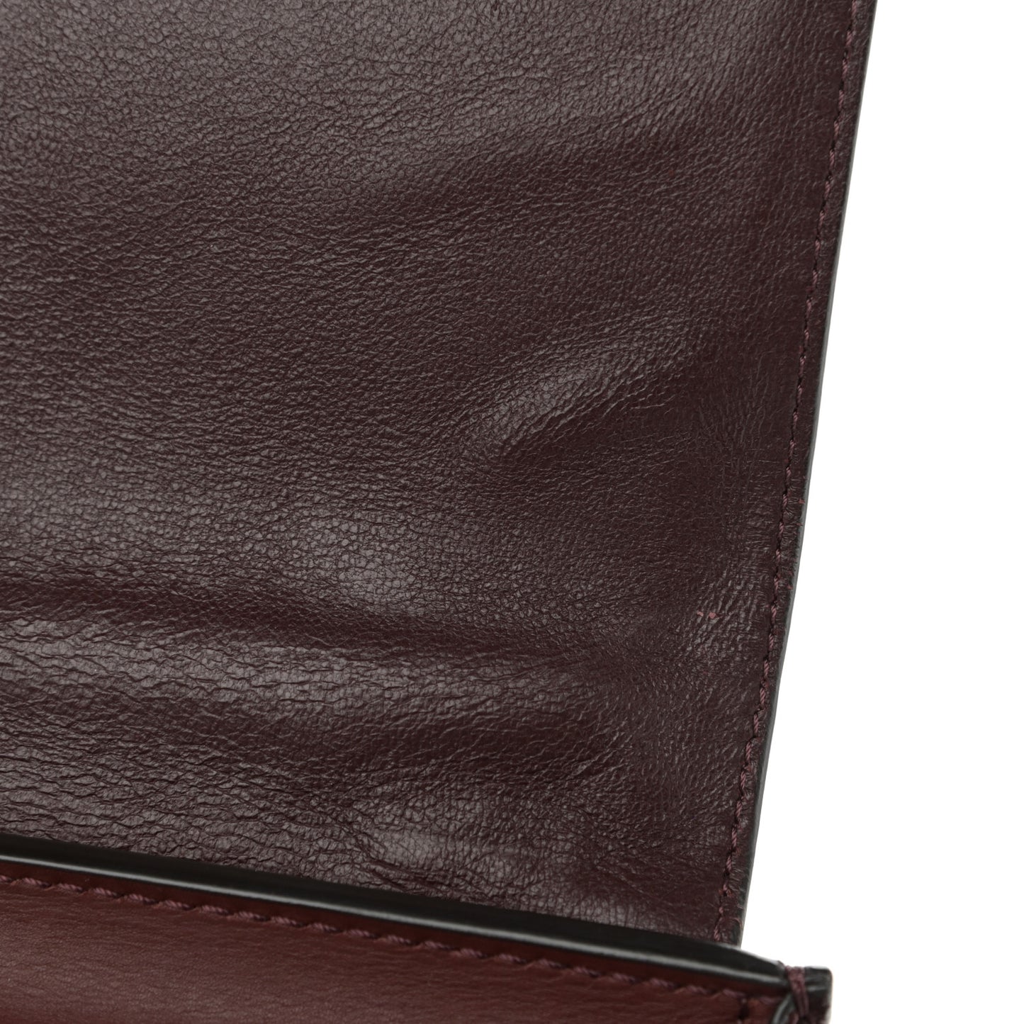 Smooth Calfskin Suede Medium Trapeze Burgundy