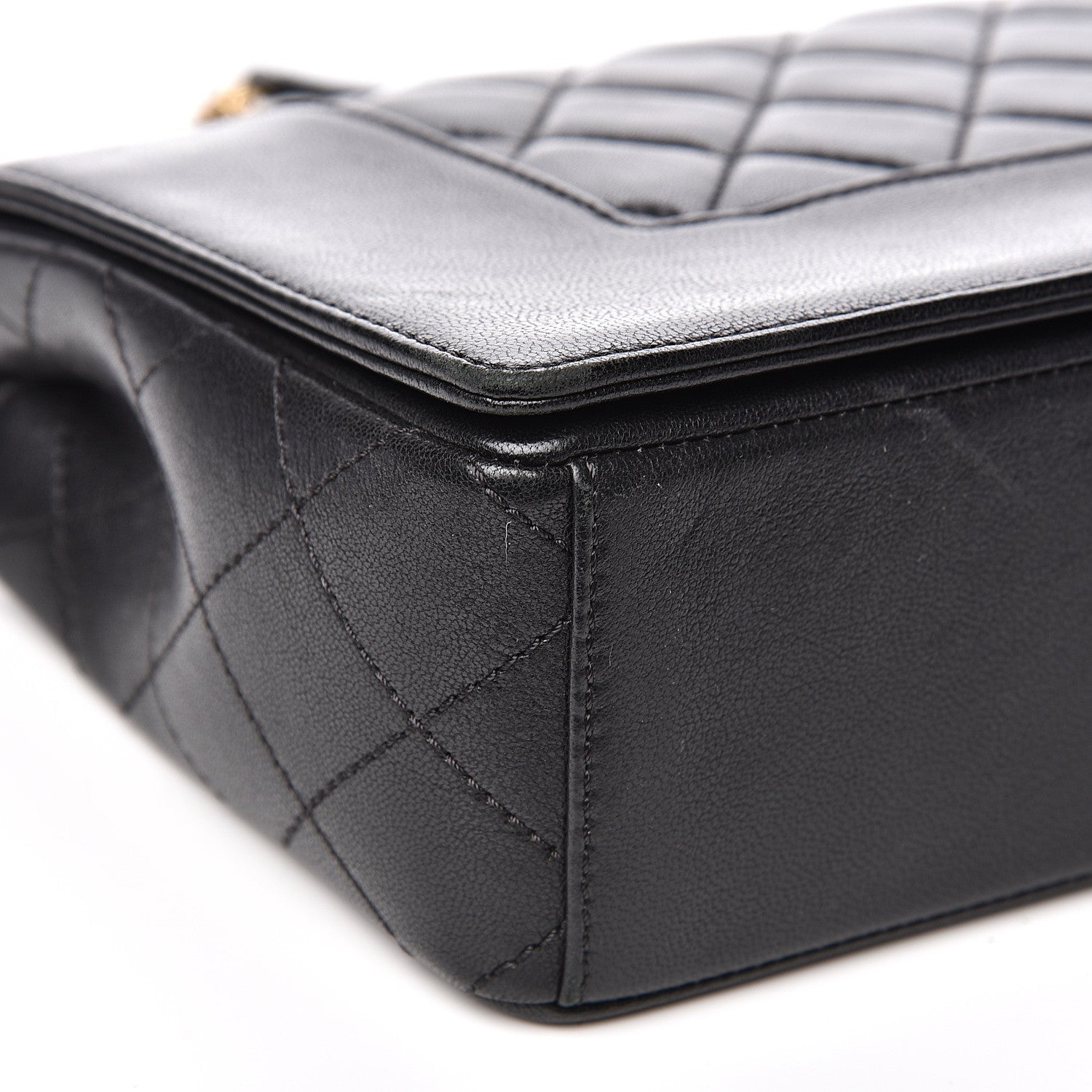 Chanel Sheepskin Quilted Vintage Mademoiselle Flap Black 11 of 22