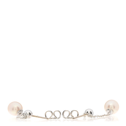 Tiffany Sterling Silver Pearl Ziegfeld Drop Earrings 3 of 3