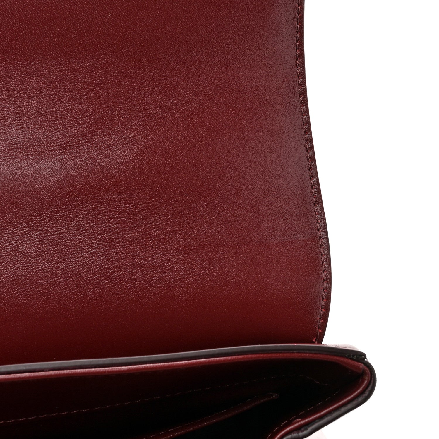Celine Satinated Calfskin Medium 16 Top Handle Bag Light Burgundy 12 of 14