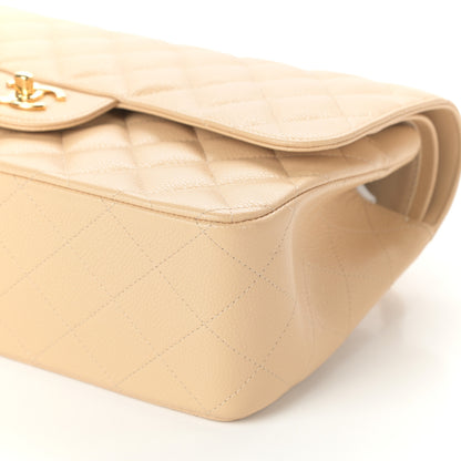 Chanel Caviar Quilted Jumbo Double Flap Beige Clair 10 of 10
