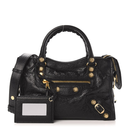 Balenciaga Agneau Giant 12 Gold Hardware Mini City Black 1 of 12