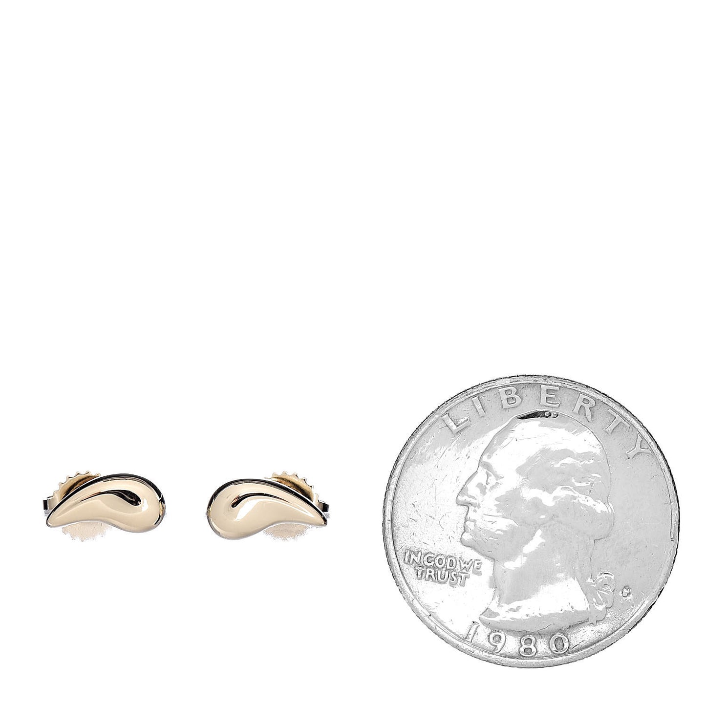 18K Yellow Gold Elsa Peretti Teardrop Earrings
