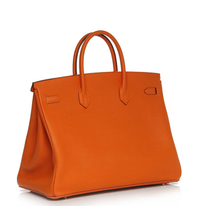 Hermes Togo Birkin 40 Orange 3 of 10